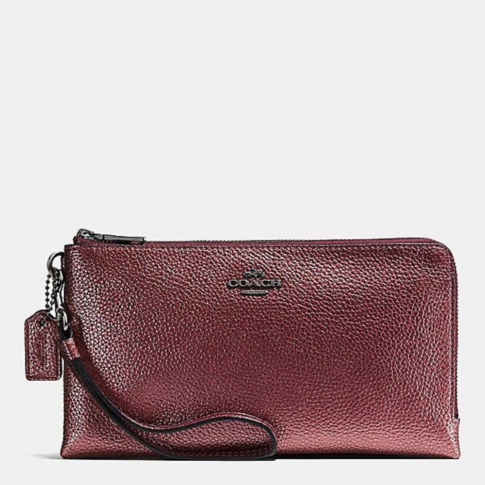 Burgundy Coach wristlet
